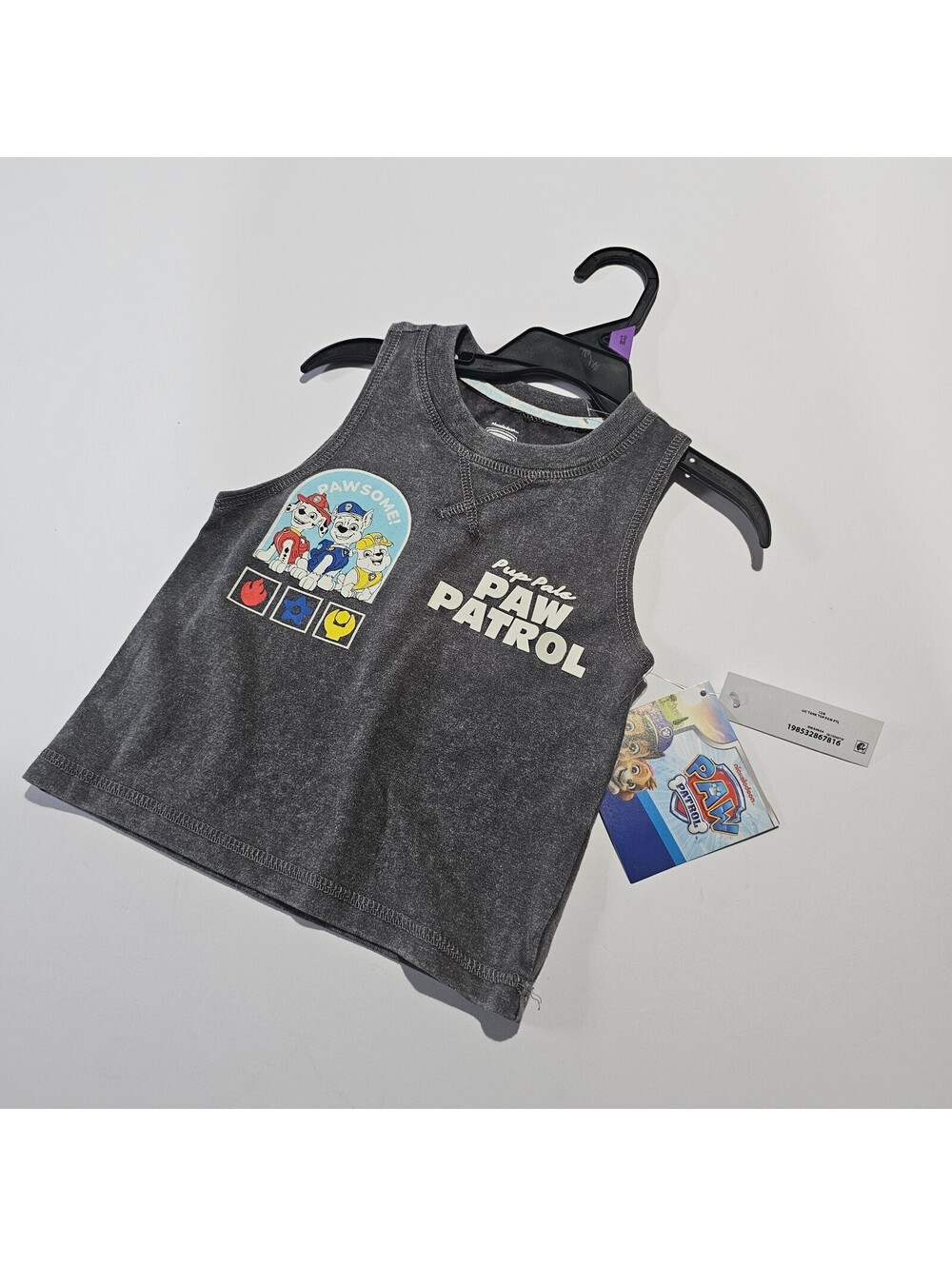 Paw Patrol toddler gray sleeveless tank top Size 9-12M